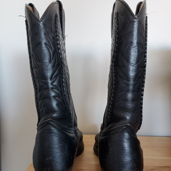 Vintage leather cowboy boots - Picture 4 of 6